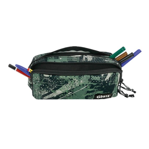 GHUTS Estojo Escolar Duplo GH128 L50 Extreme Green 1282450 | Ref. 294.2412850