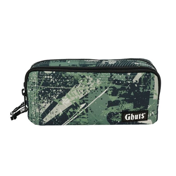GHUTS Estojo Escolar Duplo GH128 L50 Extreme Green 1282450 | Ref. 294.2412850