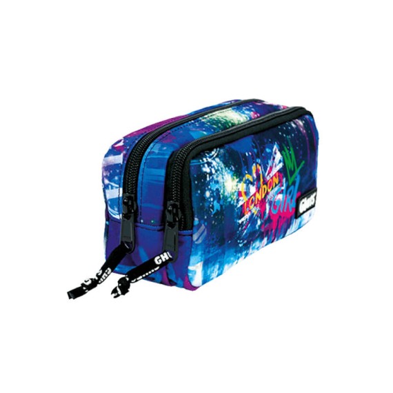 GHUTS Estojo Escolar Duplo GH128 P15 UK Girl 1282415 | Ref. 294.2412815