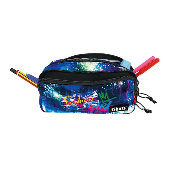 GHUTS Estojo Escolar Duplo GH128 P15 UK Girl 1282415 | Ref. 294.2412815