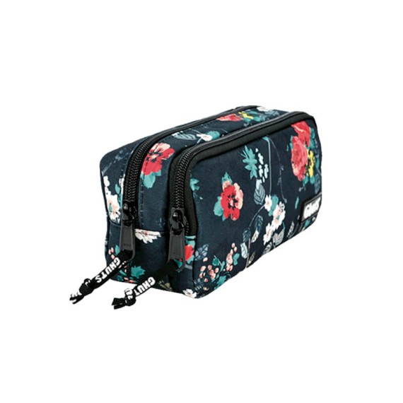 GHUTS Estojo Escolar Duplo GH128 P19 Darkflowers 1282419 | Ref. 294.2412819