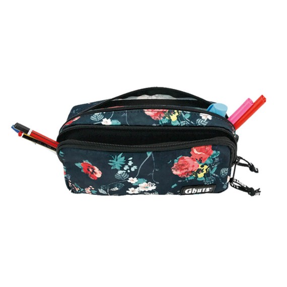 GHUTS Estojo Escolar Duplo GH128 P19 Darkflowers 1282419 | Ref. 294.2412819