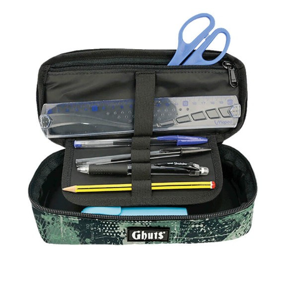 GHUTS Estojo Escolar Retangular GH157 L50 Extreme Green 1572450 | Ref. 294.2415750