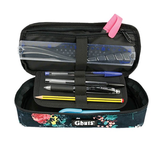 GHUTS Estojo Escolar Retangular GH157 P19 Darkflowers 1572419 | Ref. 294.2415719
