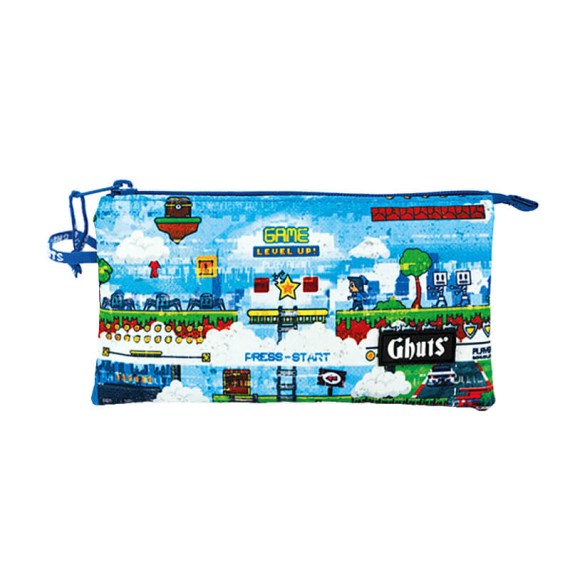 GHUTS Estojo Escolar Triplo GH224 P21 Level Up 2242421 | Ref. 294.2422421