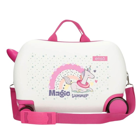 Mala de Viagem Infantil ABS 4 Rodas Easyjet ENSO Magic Summer Branca | Ref. 186.9631023 Mala de Viagem Infantil ABS 4 Rodas Easyjet ENSO Magic Summer Branca | Ref. 186.9631023