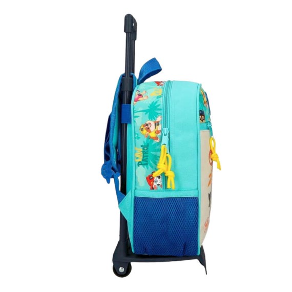Mochila Pré-Escolar 28cm c/ Carro PAW PATROL Pawsome Vibe Azul | Ref. 186.42621T2