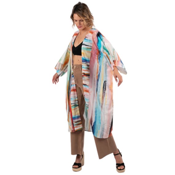 ANEKKE Kimono Manga Curta Estampado Hollywood Studio Multicolor | Ref. 280.38274-002