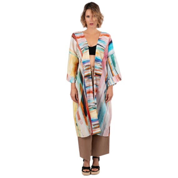 ANEKKE Kimono Manga Curta Estampado Hollywood Studio Multicolor | Ref. 280.38274-002