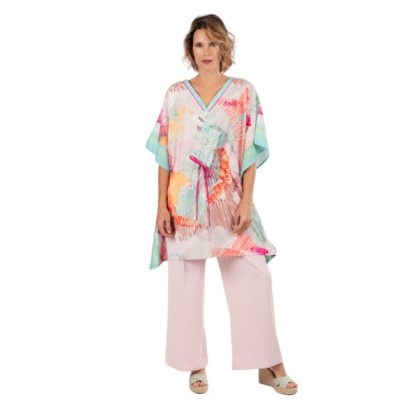 ANEKKE Tunica Kaftan Estampado Passion Turquesa | Ref. 280.38279-034
