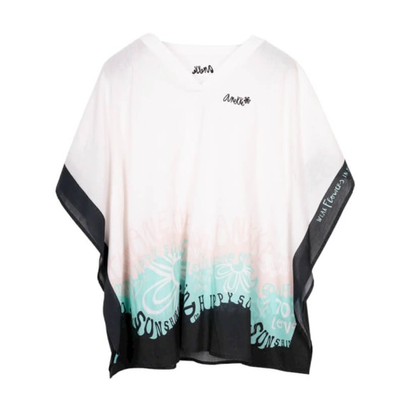 ANEKKE Tunica Kaftan Estampado Peace & Love Branco | Ref. 280.38289-035