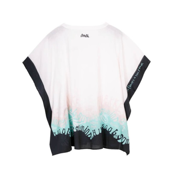 ANEKKE Tunica Kaftan Estampado Peace & Love Branco | Ref. 280.38289-035