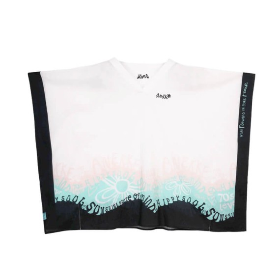 ANEKKE Tunica Kaftan Estampado Peace & Love Branco | Ref. 280.38289-035