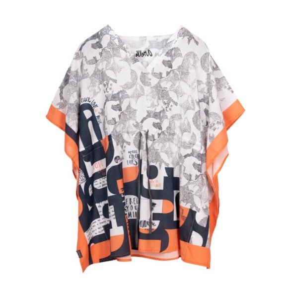 ANEKKE Tunica Kaftan Estampado Psicodelic Laranja | Ref. 280.38289-033