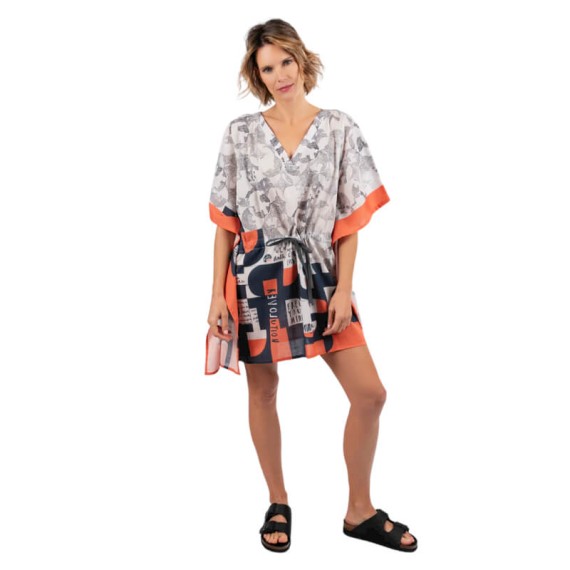 ANEKKE Tunica Kaftan Estampado Psicodelic Laranja | Ref. 280.38289-033