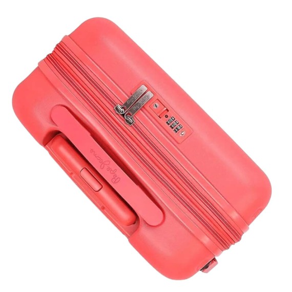 Mala de Cabine / Trolley 55cm 4R Exp. Pepe Jeans HIGHLIGHT Coral | Ref. 186.768862D