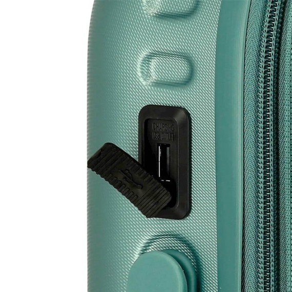 Mala de Cabine / Trolley 55cm 4R Exp. Pepe Jeans HIGHLIGHT Verde | Ref. 186.768862B