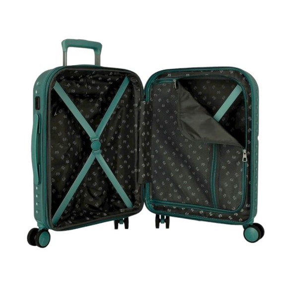 Mala de Cabine / Trolley 55cm 4R Exp. Pepe Jeans HIGHLIGHT Verde | Ref. 186.768862B