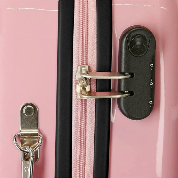 Mala de Viagem Infantil ABS 4 Rodas ENSO Love Vibes Rosa | Ref. 186.9459821