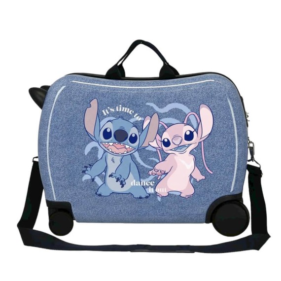 Mala de Viagem Infantil ABS 4 Rodas STITCH Dance It Out Azul Escuro | Ref. 186.4659844