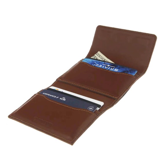 VALENTA Carteira Porta Cartões Card Wallet Belt Brown | Ref. 91.V587273