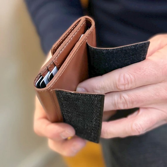 VALENTA Carteira Porta Cartões Card Wallet Belt Brown | Ref. 91.V587273