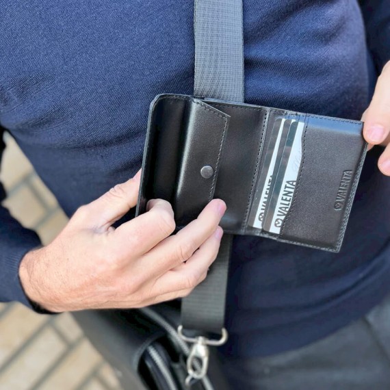 VALENTA Carteira c/ Porta Moedas Card Wallet Belt Coin Black | Ref. 91.V587228