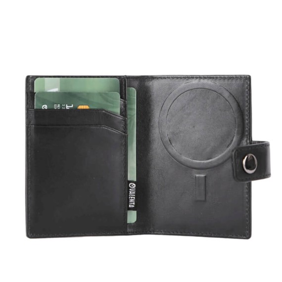 VALENTA Carteira Card Wallet Leather MagSafe Black | Ref. 91.V588423