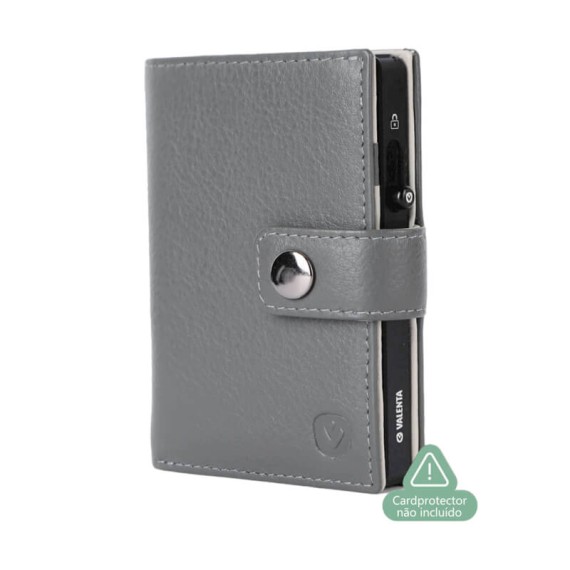 VALENTA Carteira Card Wallet Leather MagSafe Luxe Grey | Ref. 91.V588393