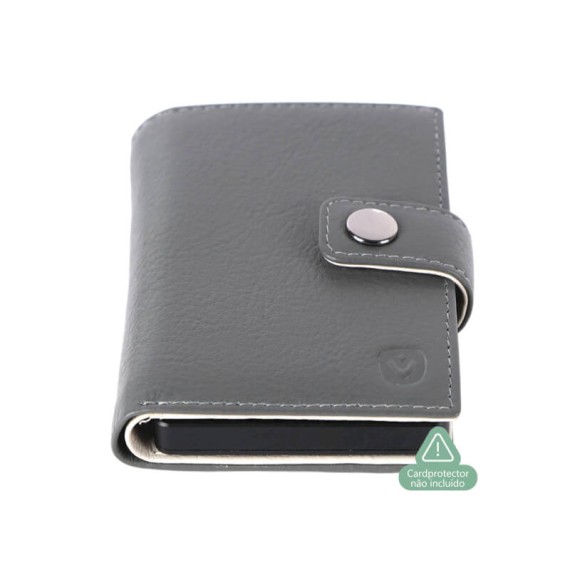 VALENTA Carteira Card Wallet Leather MagSafe Luxe Grey | Ref. 91.V588393