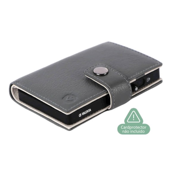 VALENTA Carteira Card Wallet Leather MagSafe Luxe Grey | Ref. 91.V588393