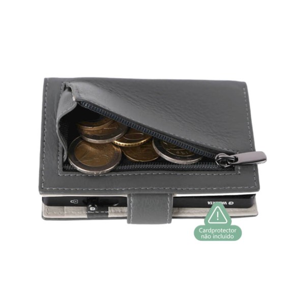 VALENTA Carteira Card Wallet Leather MagSafe Luxe Grey | Ref. 91.V588393