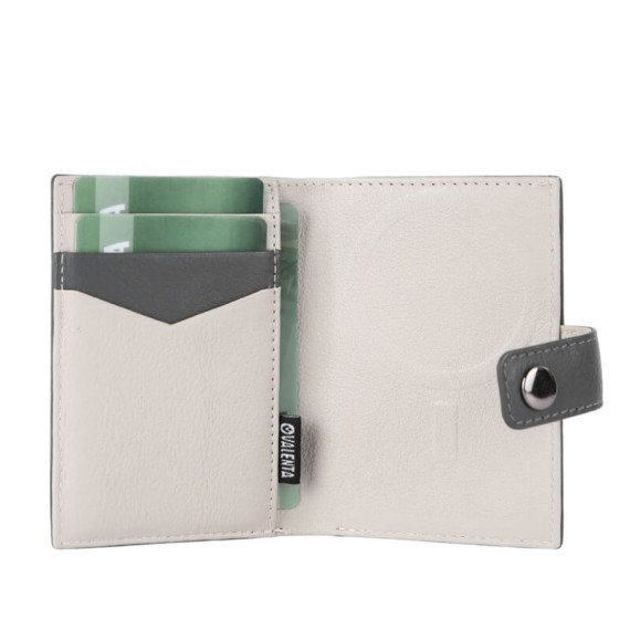 VALENTA Carteira Card Wallet Leather MagSafe Luxe Grey | Ref. 91.V588393