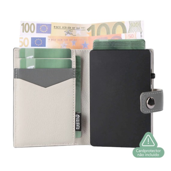 VALENTA Carteira Card Wallet Leather MagSafe Luxe Grey | Ref. 91.V588393
