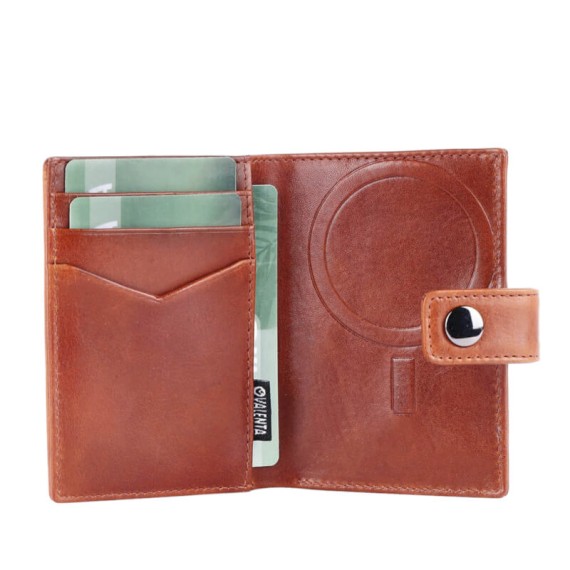 VALENTA Carteira Card Wallet Leather MagSafe Luxe Cognac | Ref. 91.V588584