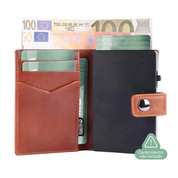 VALENTA Carteira Card Wallet Leather MagSafe Luxe Cognac | Ref. 91.V588584