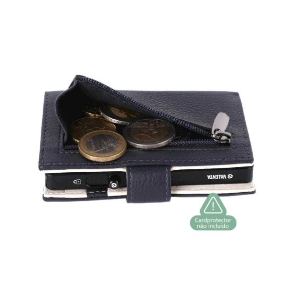 VALENTA Carteira Card Wallet Leather MagSafe Luxe Navy | Ref. 91.V588416