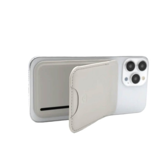 VALENTA Carteira Card Wallet Stand MagSafe Creme | Ref. 91.V588324