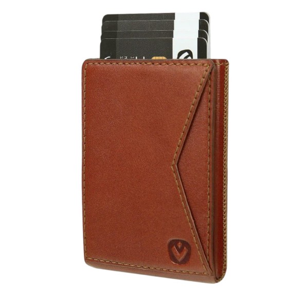 VALENTA Porta Cartões Card Case Pocket Premium Cognac | Ref. 91.V582346