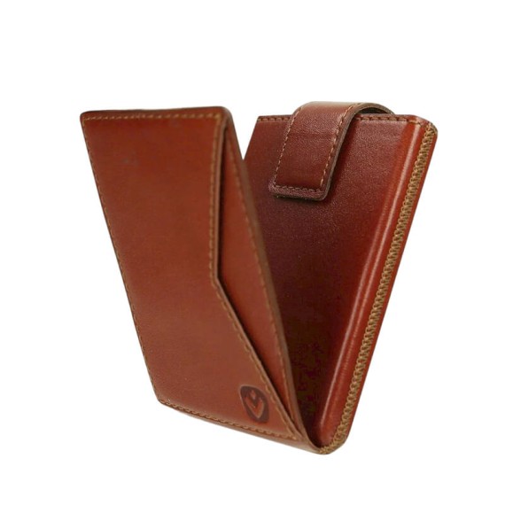 VALENTA Porta Cartões Card Case Pocket Premium Cognac | Ref. 91.V582346