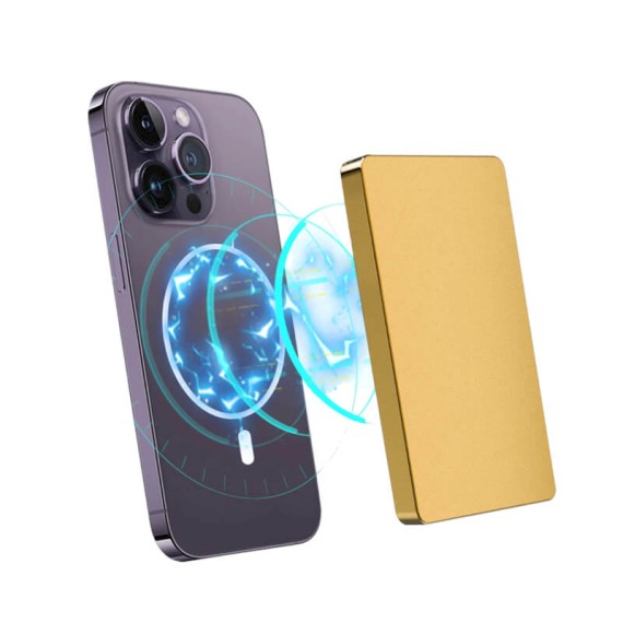 VALENTA Porta Cartões Cardprotector Aluminio Magsafe Gold | Ref. 91.V587495