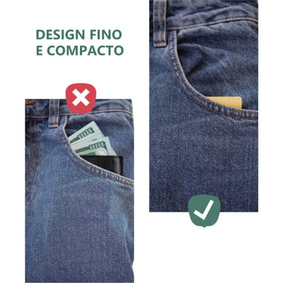 VALENTA Porta Cartões Cardprotector Aluminio Magsafe Gold | Ref. 91.V587495