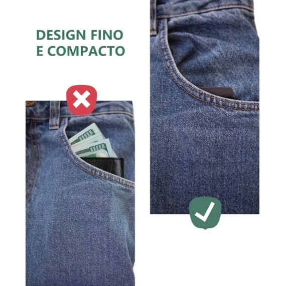 VALENTA Porta Cartões Cardprotector Aluminio Magsafe with Money Clip Black | Ref. 91.V587518