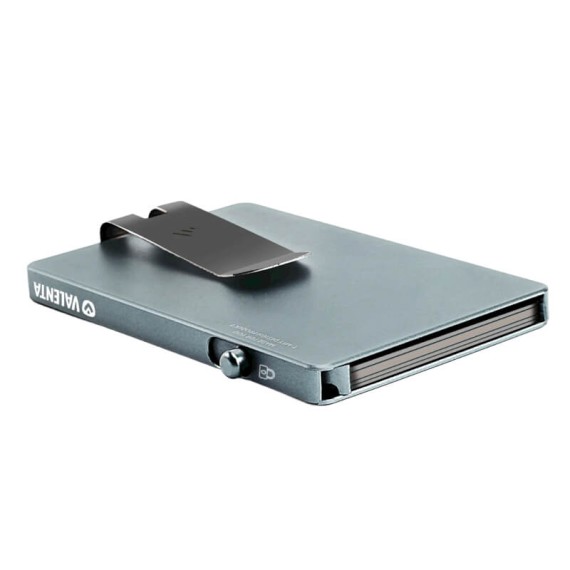 VALENTA Porta Cartões Cardprotector Aluminio Magsafe with Money Clip Grey | Ref. 91.V587518