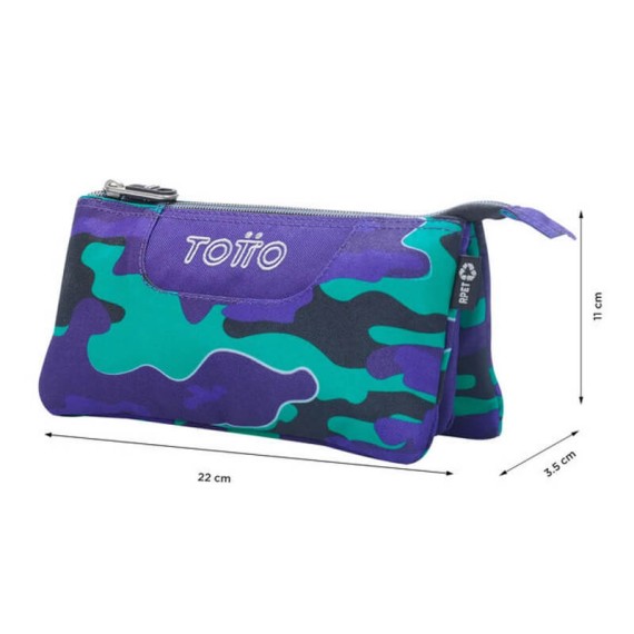 Estojo Escolar Triplo Seli Tablero TOTTO 8JY Roxo | Ref. 330.AC52ECO01228JY Estojo Escolar Triplo Seli Tablero TOTTO 8JY Roxo | Ref. 330.AC52ECO01228JY
