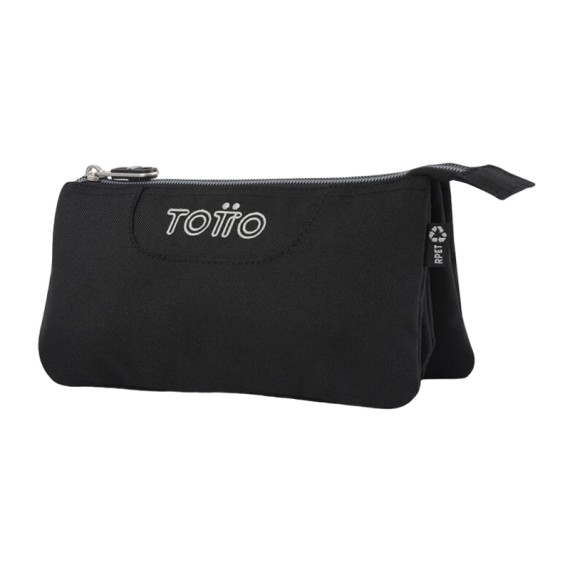 Estojo Escolar Triplo Tablero TOTTO N01 Preto | Ref. 330.AC52ECO0122N01