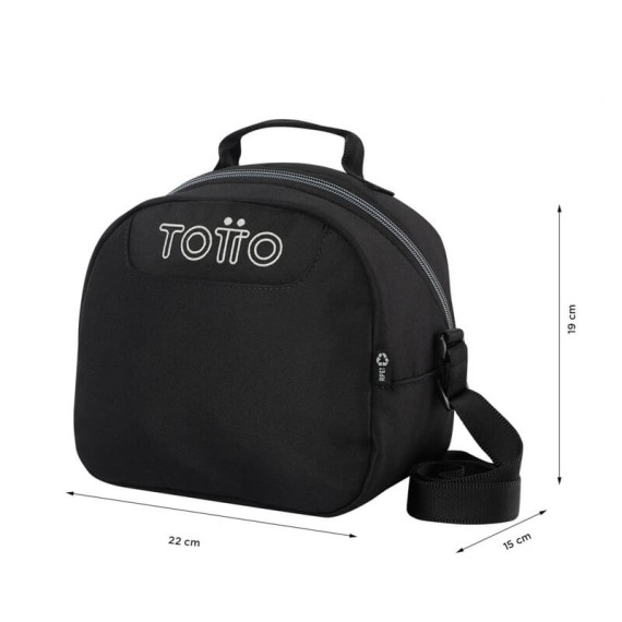 Lancheira Térmica Borrador Totto N01 Preta | Ref. 330.AC61ECO0012N01