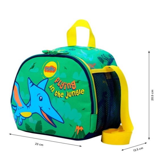 Lancheira Térmica Infantil Dinomax TOTTO 5D6 Verde | Ref. 330.AJ61DNX00125D6