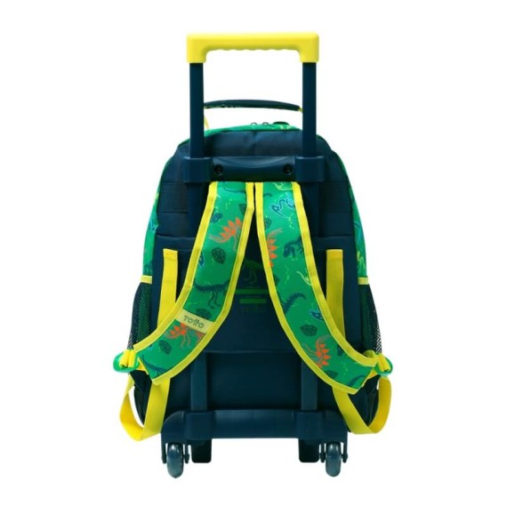 Mochila Escolar com Rodas M 41Cm Dinomax TOTTO 5D6 Verde | Ref. 330.MJ03DNX00525D6