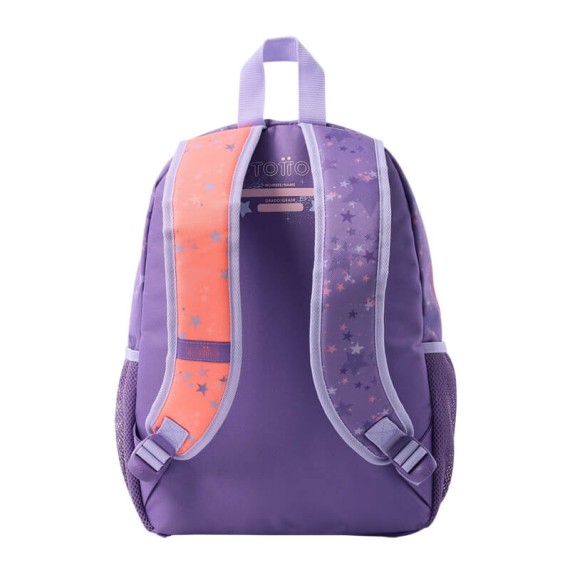 Mochila Escolar Média 40Cm Star Cat TOTTO 4Q8 Roxo | Ref. 330.MJ04STC00224Q8